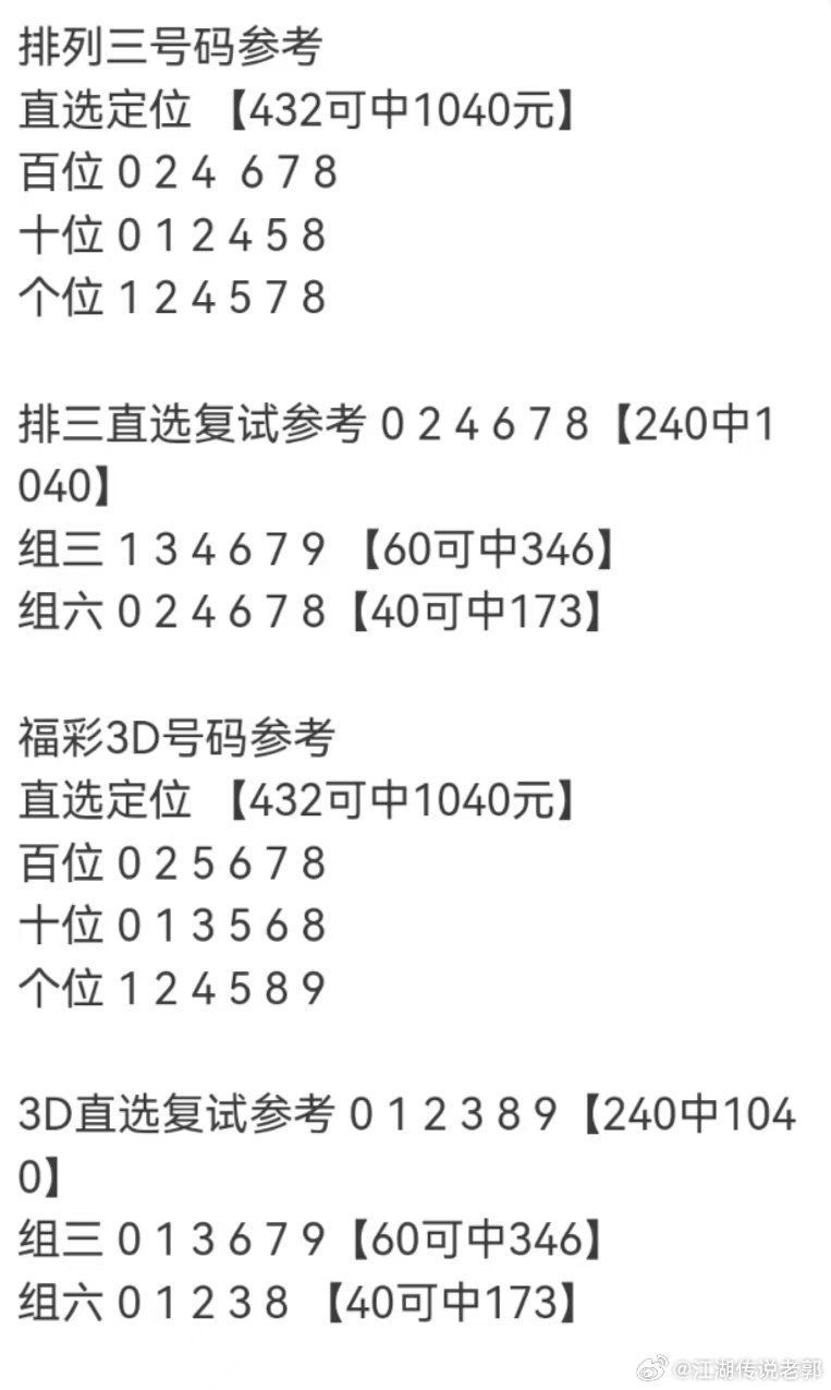 排列三今日试机号揭秘，千禧之机的数字奥秘