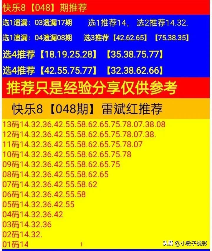 快乐8，揭秘最容易出现的4个号码