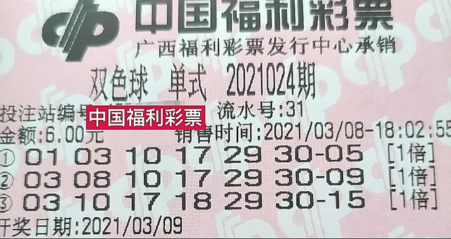 2024039期双色球开奖结果揭晓，梦想与幸运的碰撞